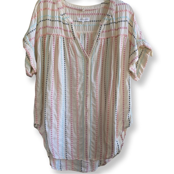 LOFT Tops - LOFT Lou and Gray cotton blouse size large